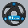 Obciążenie żeliwne olimpijskie gumowane zestaw 4x5kg, otwór 51mm , REBEL ACTIVE